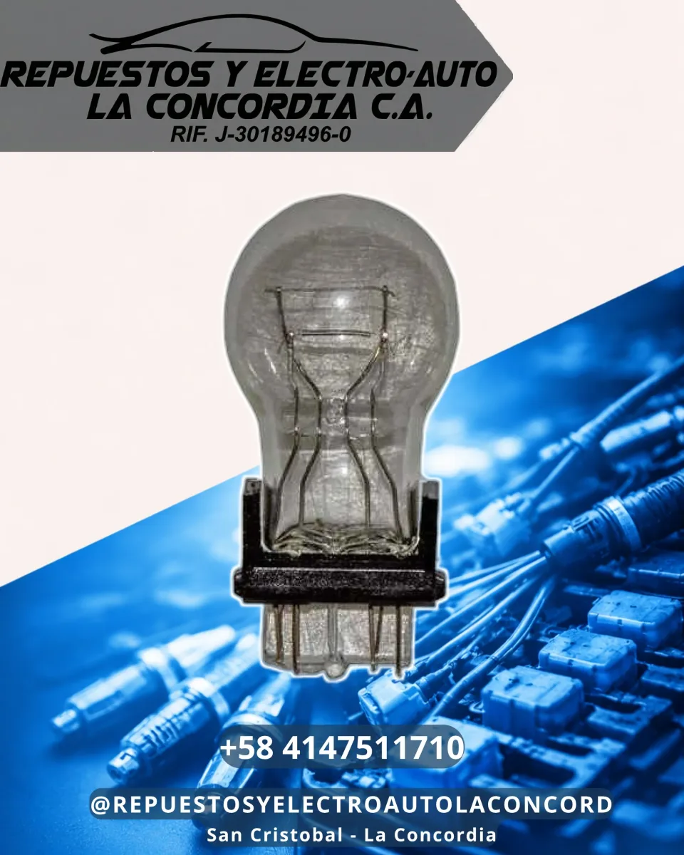 BOMBILLO 3157 BASE PLASTICA 2 CONTACTO F1 RACING