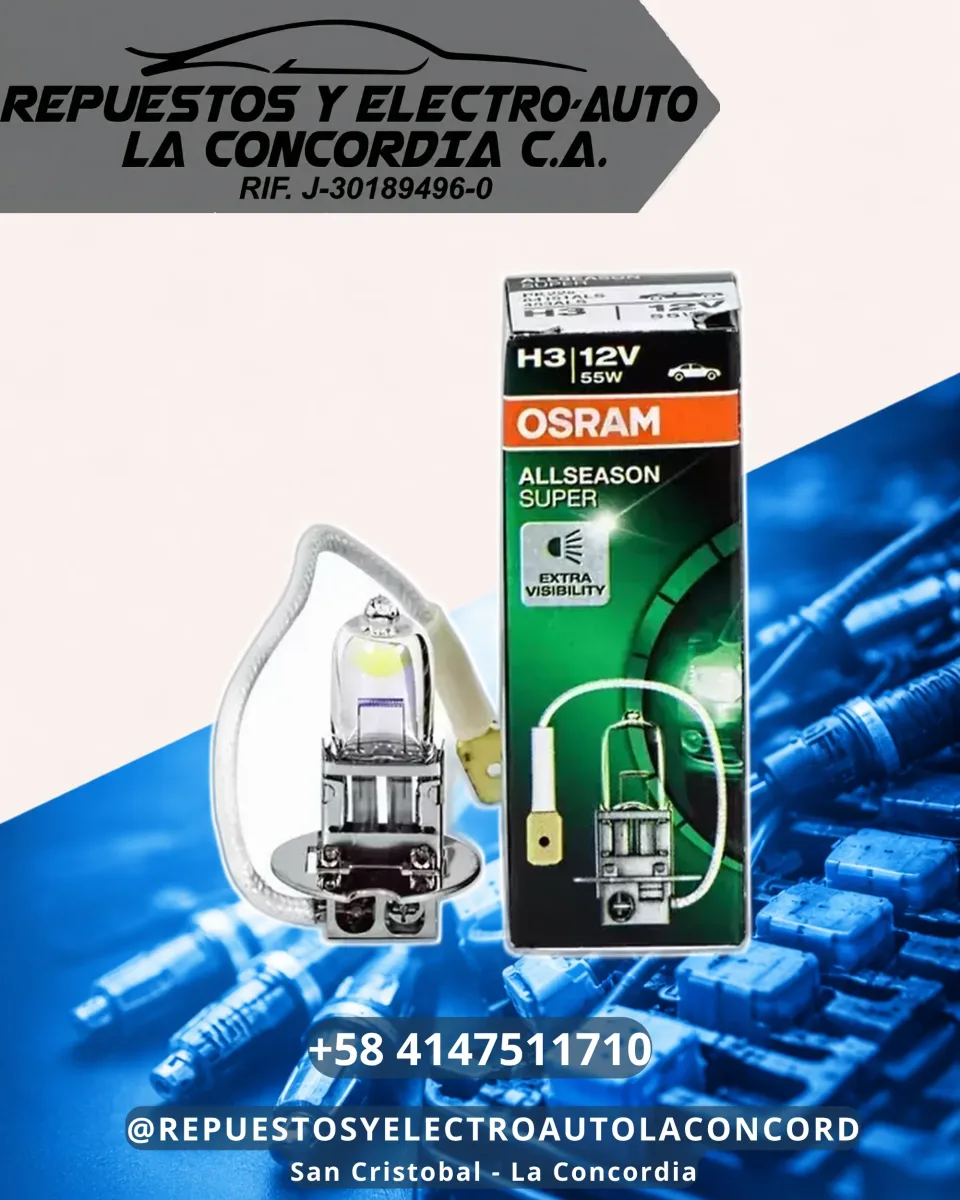 BOMBILLO HALOG. H3 12V OSRAM