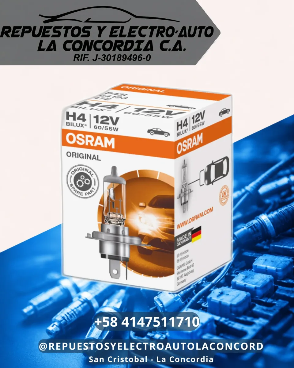 BOMBILLO HALOG. H4 P43 60/55 OSRAM ORIGINAL