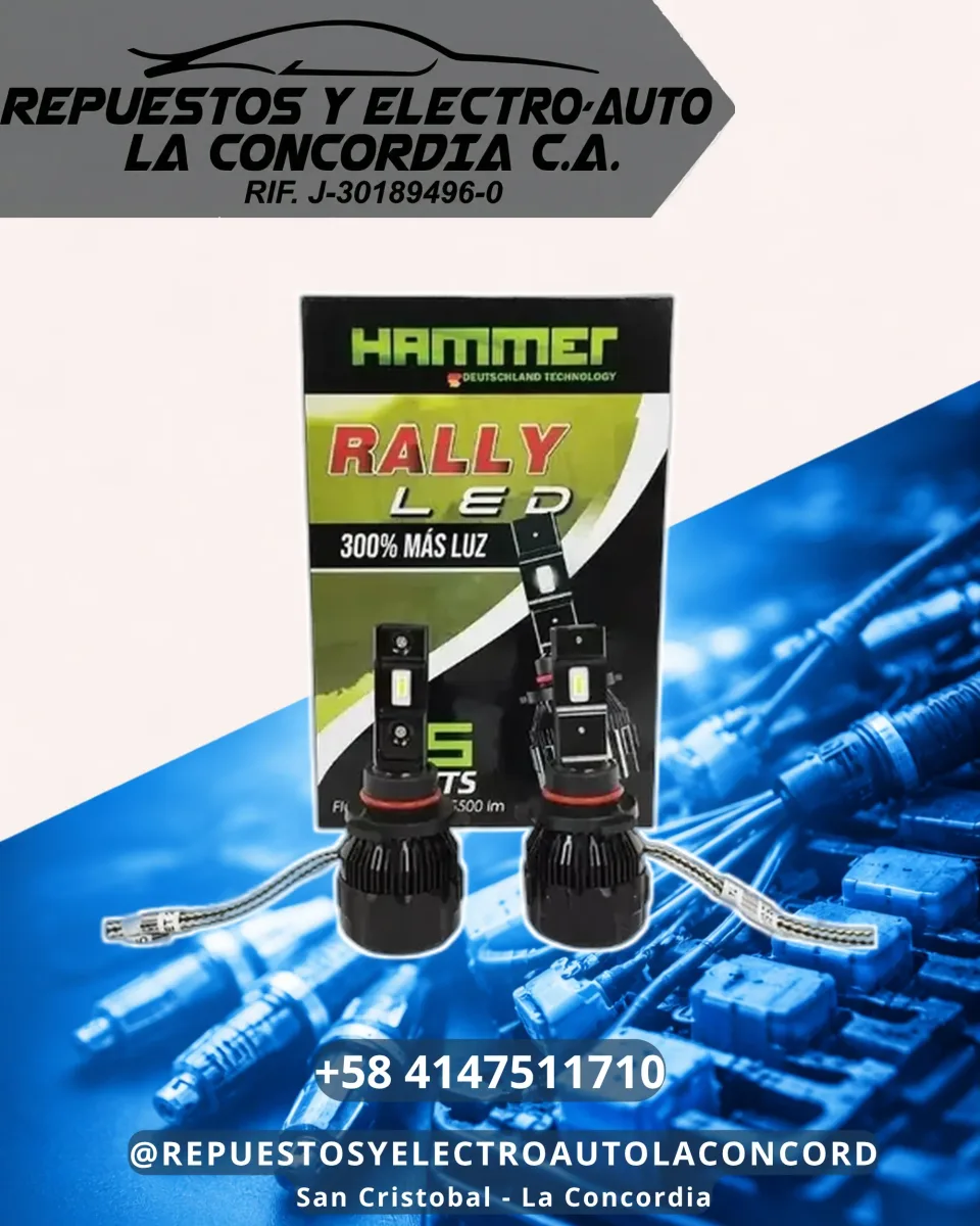 BOMBILLO H11 RALLY LED KIT  5.500LM 6000K HAMMER