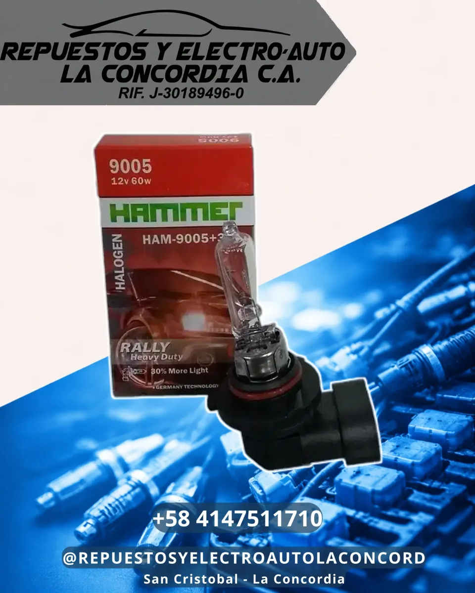 BOMBILLO HALOG. 9005 RALLY 30% 12V 55W CAJA