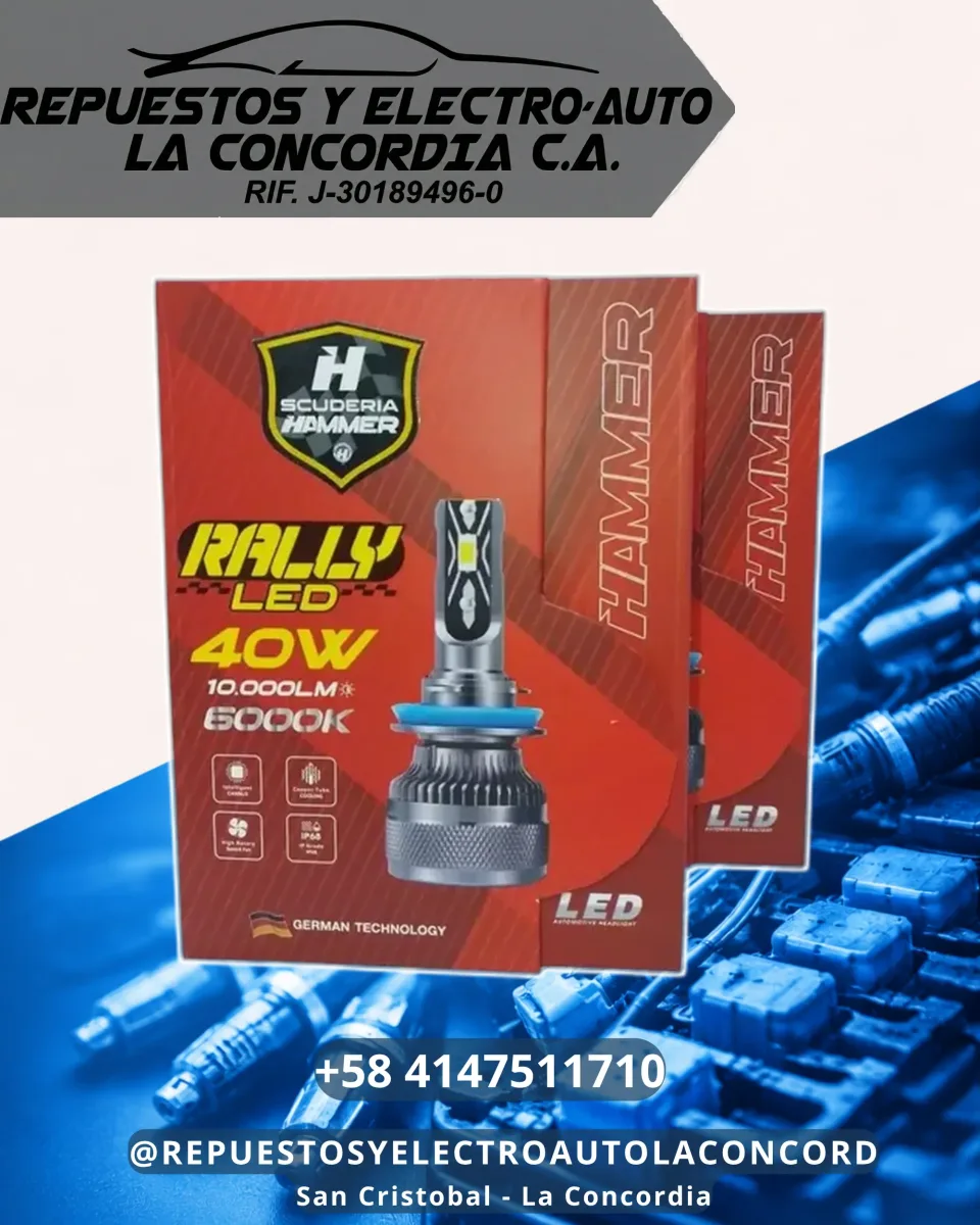BOMBILLO RALLY LED KIT 9006 10.000LM 6000K HAMMER