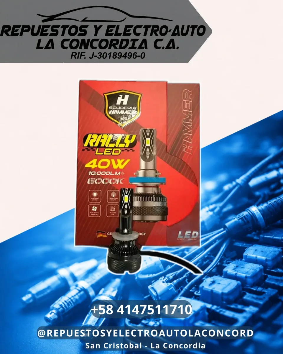 BOMBILLO RALLY LED KIT 880 10.000LM 6000K HAMMER