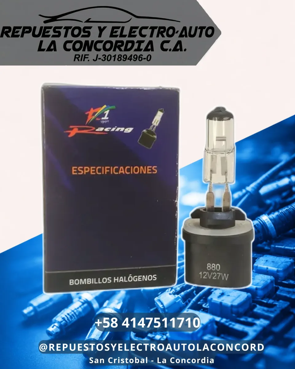 BOMBILLO HALOG 880 12V 27W